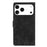 For iPhone 17 Pro Max Mandala Embossed Retro Frosted Leather Phone Case(Black)