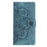 For iPhone 17 Mandala Embossed Retro Frosted Leather Phone Case(Blue)