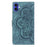 For iPhone 17 Mandala Embossed Retro Frosted Leather Phone Case(Blue)