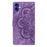 For iPhone 17 Mandala Embossed Retro Frosted Leather Phone Case(Purple)