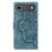 For iPhone 17 Air Mandala Embossed Retro Frosted Leather Phone Case(Blue)