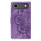 For iPhone 17 Air Mandala Embossed Retro Frosted Leather Phone Case(Purple)