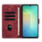 For Samsung Galaxy S25 FE 5G Mandala Embossed Retro Frosted Leather Phone Case(Red)