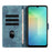 For Samsung Galaxy S25 FE 5G Mandala Embossed Retro Frosted Leather Phone Case(Blue)
