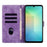 For Samsung Galaxy S25 FE 5G Mandala Embossed Retro Frosted Leather Phone Case(Purple)