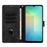 For Samsung Galaxy S25 FE 5G Mandala Embossed Retro Frosted Leather Phone Case(Black)