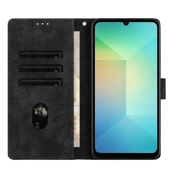 For Samsung Galaxy S25 FE 5G Mandala Embossed Retro Frosted Leather Phone Case(Black)