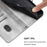 For iPhone 17 Pro Max Line Splicing Buckle Retro Leather Phone Case(Grey)
