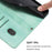For iPhone 17 Pro Line Splicing Buckle Retro Leather Phone Case(Mint Green)