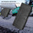 For iPhone 17 Pro Line Splicing Buckle Retro Leather Phone Case(Black)