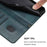 For iPhone 17 Pro Line Splicing Buckle Retro Leather Phone Case(Dark Green)