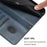 For iPhone 17 Pro Line Splicing Buckle Retro Leather Phone Case(Dark Blue)