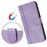 For iPhone 17 Pro Line Splicing Buckle Retro Leather Phone Case(Purple)