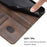 For iPhone 17 Pro Line Splicing Buckle Retro Leather Phone Case(Brown)