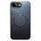 For iPhone 16e Plating Carbon Fiber MagSafe Full Coverage Phone Case(Black)