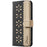 For Samsung Galaxy S25 Ultra 5G Splicing Color Hollow Flower Pattern RFID Leather Phone Case(Black)