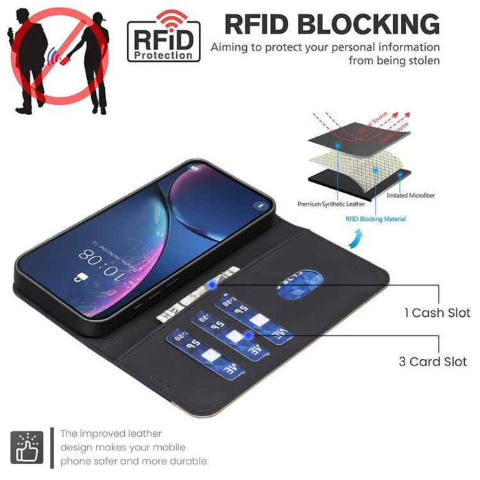 For Samsung Galaxy S25 Ultra 5G Splicing Color Hollow Flower Pattern RFID Leather Phone Case(Black)