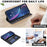 For Samsung Galaxy S25 Ultra 5G Splicing Color Hollow Flower Pattern RFID Leather Phone Case(Black)