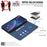 For Samsung Galaxy S25 Ultra 5G Splicing Color Hollow Flower Pattern RFID Leather Phone Case(Dark Blue)