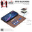 For Samsung Galaxy S25 Ultra 5G Splicing Color Hollow Flower Pattern RFID Leather Phone Case(Brown)