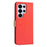 For Samsung Galaxy S25 Ultra 5G Splicing Color Hollow Flower Pattern RFID Leather Phone Case(Red)
