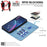 For Samsung Galaxy S25 Ultra 5G Splicing Color Hollow Flower Pattern RFID Leather Phone Case(Baby Blue)