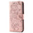 For iPhone 17 Pro Max Rose Butterfly Embossed Leather Phone Case(Rose Gold)