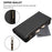 For Samsung Galaxy S25 / S24 5G Magnetic Closure 9 Card Slots Zipper Leather Case with Hand Strap(Black)