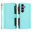 For Samsung Galaxy S25 / S24 5G Magnetic Closure 9 Card Slots Zipper Leather Case with Hand Strap(Mint Green)