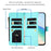 For Samsung Galaxy S25 / S24 5G Magnetic Closure 9 Card Slots Zipper Leather Case with Hand Strap(Mint Green)