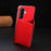 For Samsung Galaxy S25 5G Solid Color Horizontal Magnetic Card Bag RFID MagSafe Phone Case(Red)