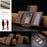 For Samsung Galaxy S25 5G Solid Color Horizontal Magnetic Card Bag RFID MagSafe Phone Case(Brown)