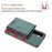For Samsung Galaxy S25 5G Solid Color Horizontal Magnetic Card Bag RFID MagSafe Phone Case(Green)
