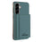 For Samsung Galaxy S25 5G Solid Color Horizontal Magnetic Card Bag RFID MagSafe Phone Case(Green)