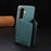 For Samsung Galaxy S25 5G Solid Color Horizontal Magnetic Card Bag RFID MagSafe Phone Case(Green)