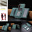 For Samsung Galaxy S25 5G Solid Color Horizontal Magnetic Card Bag RFID MagSafe Phone Case(Green)