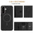 For Samsung Galaxy S25 5G Solid Color Horizontal Magnetic Card Bag RFID MagSafe Phone Case(Black)