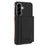 For Samsung Galaxy S25 5G Solid Color Horizontal Magnetic Card Bag RFID MagSafe Phone Case(Black)