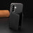 For Samsung Galaxy S25 5G Solid Color Horizontal Magnetic Card Bag RFID MagSafe Phone Case(Black)