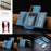 For Samsung Galaxy S25+ 5G Solid Color Horizontal Magnetic Card Bag RFID MagSafe Phone Case(Baby Blue)