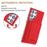 For Samsung Galaxy S25 Ultra 5G Solid Color Horizontal Magnetic Card Bag RFID MagSafe Phone Case(Red)