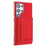 For Samsung Galaxy S25 Ultra 5G Solid Color Horizontal Magnetic Card Bag RFID MagSafe Phone Case(Red)