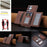 For Samsung Galaxy S25 Ultra 5G Solid Color Horizontal Magnetic Card Bag RFID MagSafe Phone Case(Brown)