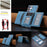 For Samsung Galaxy S25 Ultra 5G Solid Color Horizontal Magnetic Card Bag RFID MagSafe Phone Case(Baby Blue)