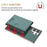 For Samsung Galaxy S25 Ultra 5G Solid Color Horizontal Magnetic Card Bag RFID MagSafe Phone Case(Green)