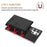For Samsung Galaxy S25 Ultra 5G Solid Color Horizontal Magnetic Card Bag RFID MagSafe Phone Case(Black)