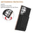 For Samsung Galaxy S25 Ultra 5G Solid Color Horizontal Magnetic Card Bag RFID MagSafe Phone Case(Black)