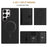 For Samsung Galaxy S25 Ultra 5G Solid Color Horizontal Magnetic Card Bag RFID MagSafe Phone Case(Black)