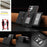 For Samsung Galaxy S25 Ultra 5G Solid Color Horizontal Magnetic Card Bag RFID MagSafe Phone Case(Black)
