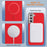 For Samsung Galaxy S25 5G Solid Color Plating MagSafe Full Coverage Phone Case(Red)